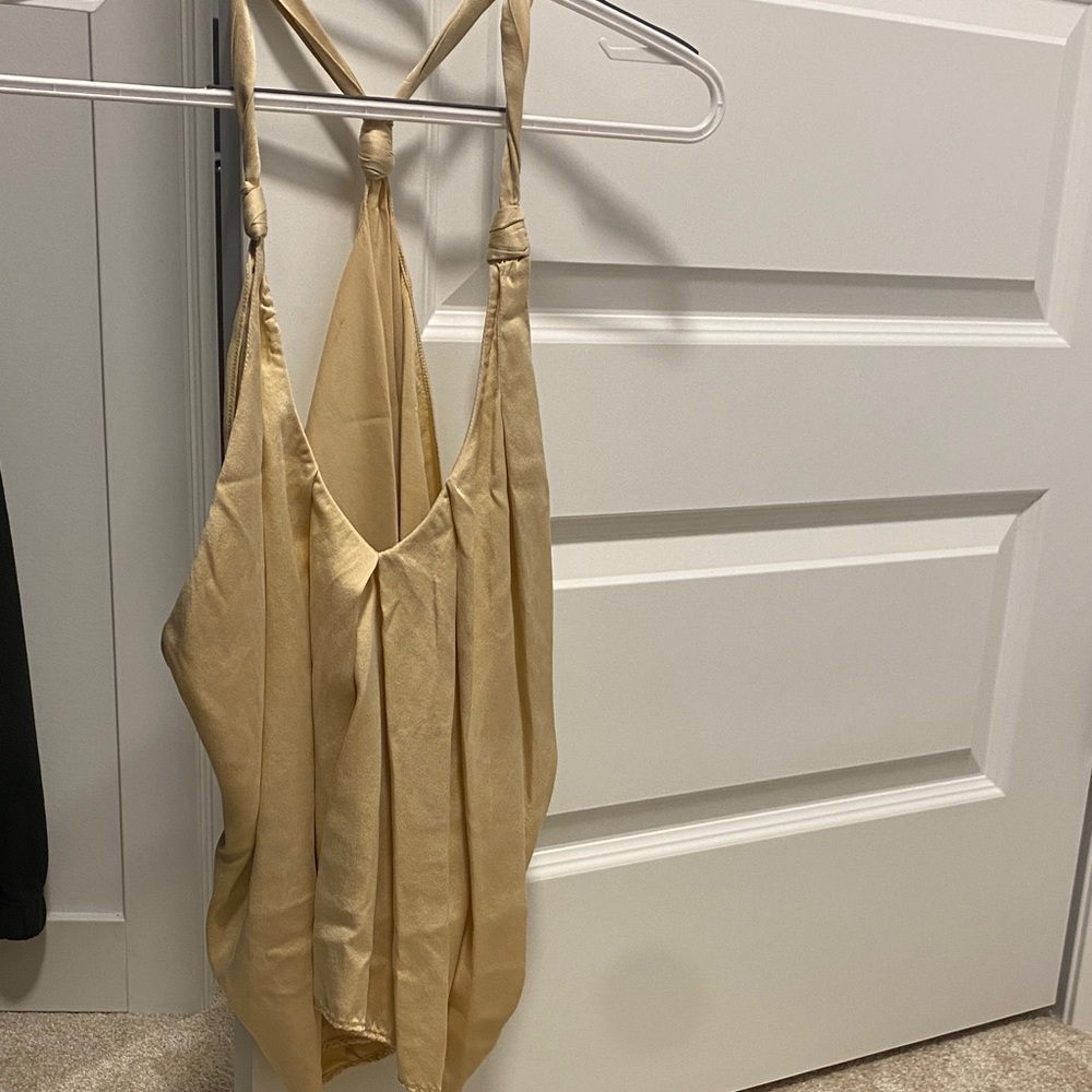 Wilfred Gold Halter Top